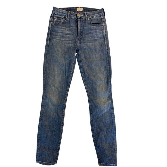MOTHER High Waisted Looker Ankle Double Shot Espresso jeans women's size 25 - Picture 1 of 7